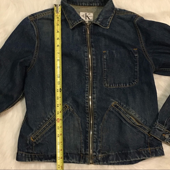 Calvin Klein Denim Jean Jacket Medium - Picture 6 of 8